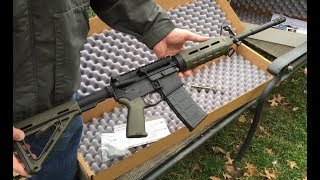 PSA M4 OD Green Magpul Rifle Budget AR15 429 Delivered Review from opening the box [upl. by Kinom]