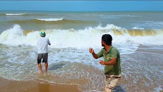 IMPRESSIONANTE O TAMANHO DESSE PEIXE  Pescaria de Praia sempre com suas Incríveis Surpresas [upl. by Nemzzaj202]