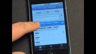 Google Translate App for iPhone iPod and iPad Demo [upl. by Nomal]