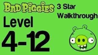 Bad Piggies  Level 412 3 Star Walkthrough Flight in the Night  WikiGameGuides [upl. by Henricks]