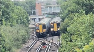 Class 375 Trains at Sittingbourne Station Kent [upl. by Eeral]