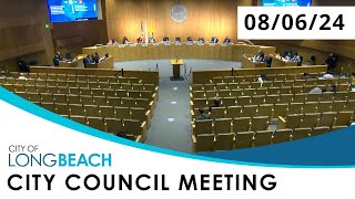 Long Beach City Council Meeting 8624 [upl. by Anneyehc]