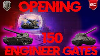 Opening 150 Engineer Gates  Waffenträger Auf E100 Event  World of Tanks [upl. by Hsenid]