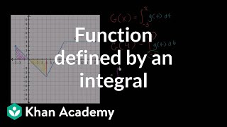 Functions defined by integrals  Accumulation and Riemann sums  AP Calculus AB  Khan Academy [upl. by Figueroa]