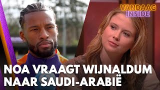 Noa Vahle vraagt Wijnaldum naar keuze voor SaudiArabië na eerdere boycot Vandaag Inside [upl. by Ocnarf525]