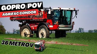 GoproPOV Agrifac Condor 36 metrov PoľnoSME Palárikovo [upl. by Yrtnej]