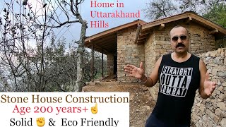 Build a Natural Stone House in the Land of Uttarakhand Hills  Construction of Eco Friendly Cottage [upl. by Blanchard252]