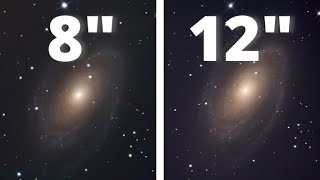 8quot vs 12quot Telescopes  The BODES GALAXY [upl. by Subak]