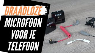 Draadloze Microfoon voor Telefoon Smartphone Videos maken met Rode Wireless Go [upl. by Babb]