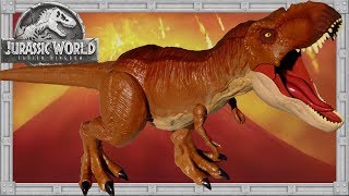 Unboxing SUPER COLOSSAL TYRANNOSAURUS REX Jurassic World Fallen Kingdom Dinosaur Action Figure Toy [upl. by Shurlocke320]