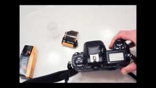 How to Load Film Into the Nikon F100 from the Nikon F100 Channel [upl. by Tomchay]