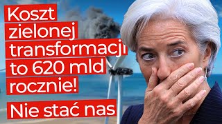 Lagarde w Davos Nie mamy pieniędzy na Zieloną Transformację Nawet 620 mld euro rocznie [upl. by Ahsinet517]