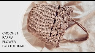 Easy crochet raffia handbag [upl. by Farika]