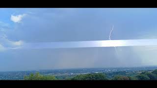 Storm chasing  August 12th 2024 viewed from Lickey Hills [upl. by Naillimxam347]