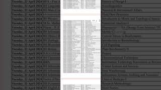 gcuf 7539 affiliated colleges exam datesheet [upl. by Aiynot74]