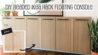 DIY IKEA Hack  Modern Floating Console [upl. by Eriha]