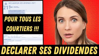 Impôts déclarer ses dividendes GUIDE PAS A PAS [upl. by Hgeilhsa977]