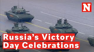 Putin Leads Moscow Victory Day Celebrations As Multiple Cities Take Part [upl. by Ecirehc]