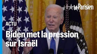 Israël  Hamas  une offensive israélienne à Rafah serait « une erreur » estime Joe Biden [upl. by Ynned]