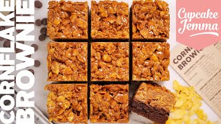 Caramel Cornflake Brownie Recipe  Bake At Home  Cupcake Jemma [upl. by Eiramanitsirhc414]