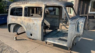 1947 Chevy Carryall body and parts [upl. by Nylcoj]