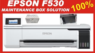 Epson F530  Sublimation Printer  Maintenance Box Chip Epson Printer [upl. by Jehial]