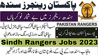 Join Pakistan Rangers Sindh Rangers Jobs 2023 [upl. by Nodarse965]