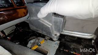 2005 mercedes s55 part 10 center console removal gear selector lever repair [upl. by Aninep98]