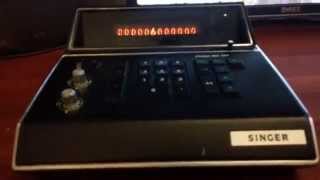 Singer Friden EC 1117 Nixie Tube Calculator 1972 [upl. by Love]