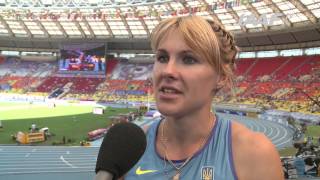 Moscow 2013  Natalia POHREBNIAK UKR  100m Women  Heat 4 [upl. by Yatnod]