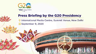 Press Briefing by the G20 Presidency  Floor Audio [upl. by Oicul]