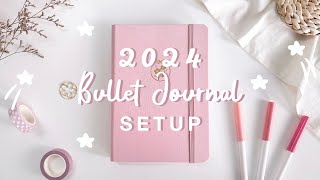 🎀 my 2024 bullet journal setup GIVEAWAY [upl. by Je380]