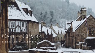 England’s Most Beautiful Village In The Snow  Castle Combe [upl. by Martinelli]