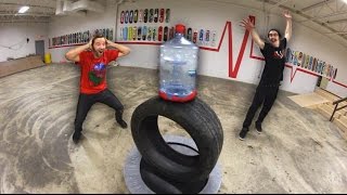 Ultimate GIANT Bottle Flipping Trick Shots [upl. by Maddy]