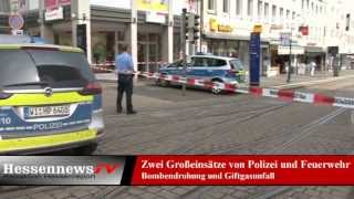 Zwei Bombendrohungen und ein Chemieunfall an Hessenkolleg in Kassel am 16052013 [upl. by Sidonia]