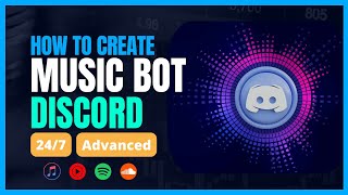 HOW TO CREATE A DISCORD MUSIC BOT 2024  FULL GUIDE  FREE HOSTING [upl. by Atena]