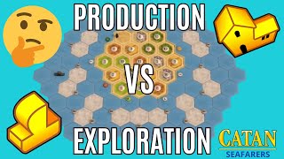 Heavy Production VS Heavy Exploration  Top 25 Catan SEAFARERS  Game 173 [upl. by Neelhtac216]