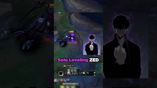 Solo Leveling Zed Skin 🔥 leagueoflegends zed shorts [upl. by Eednus]