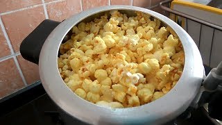 Popcorn Recipe at Home in Hindi  Homemade Popcorn in Cooker in easy steps  Crispy Popcorn [upl. by Eimma]