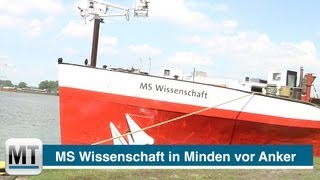 MS Wissenschaft vor Anker in Minden [upl. by Goldman122]