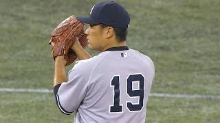 NYYTOR Tanaka fans eight over seven in MLB debut [upl. by Dalury639]