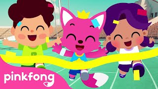 Let’s Run a Race  Run Super Fast  Sports Songs  Pinkfong Songs for Children [upl. by Aneert486]