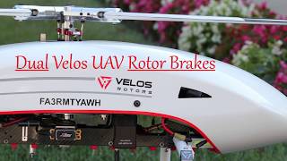 Velos UAV Dual Rotor Brake Test [upl. by Damales]