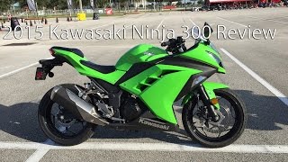 2015 Kawasaki Ninja 300 Motorcycle Review [upl. by Tamara918]