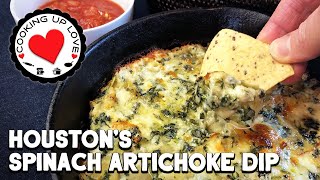 Spinach Artichoke Dip Recipe  Houstons Restaurant  Great Restaurant Recipes  Cooking Up Love [upl. by Wenz]