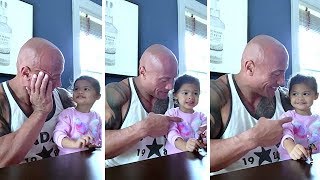 The rock’s daughter doesn’t know he’s Maui [upl. by Aicargatla285]