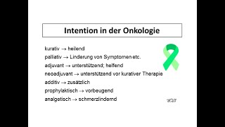 Intention in der Onkologie  Strahlentherapie Prof Hilke Vorwerk [upl. by Jermyn]