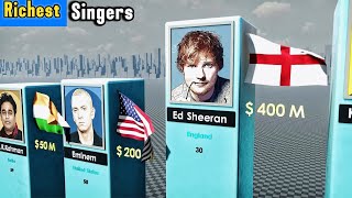 Richest Singers In World 2024  comparisonvideo 3dcomparisiontrending TaylorSwift rihanna [upl. by Attenborough]