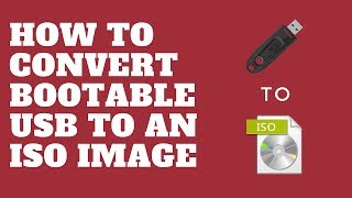 How to Convert Bootable USB to an ISO image [upl. by Henarat630]