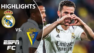 🚨 HIGHLIGHTS 🚨 Real Madrid avoid backtoback defeats and beat Cadiz 20  LaLiga Highlights [upl. by Sitnerp131]